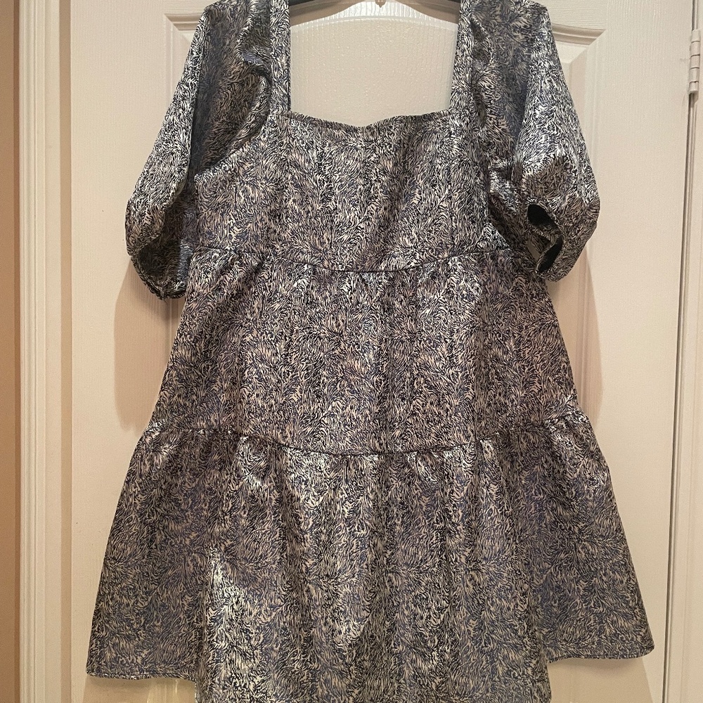 Moon River Tiered Babydoll Style Dress